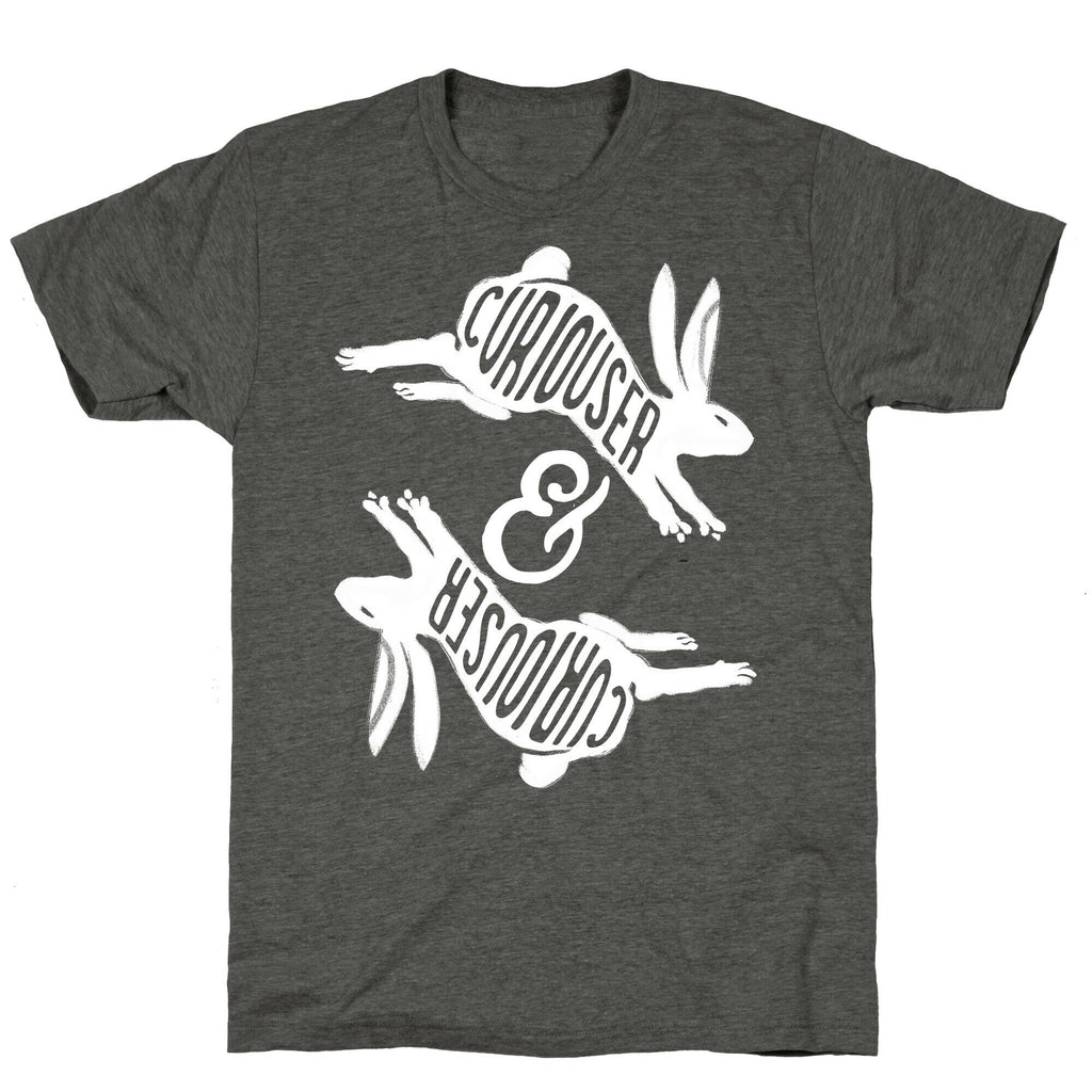Curiouser And Curiouser Unisex Triblend Tee Hoodie, Sweatshirt | CoreVibeTees.com (Image 3)
