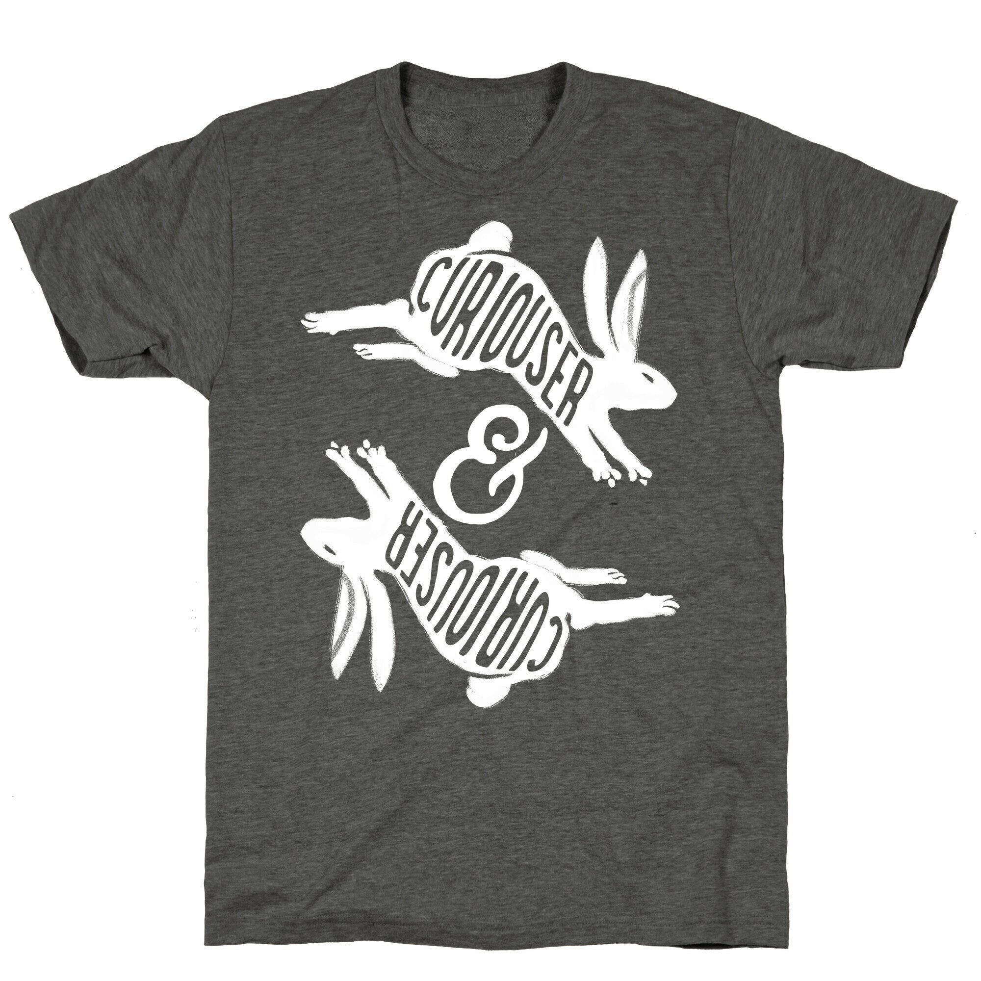 Curiouser And Curiouser Unisex Triblend Tee Hoodie, Sweatshirt | CoreVibeTees.com (Image 3)