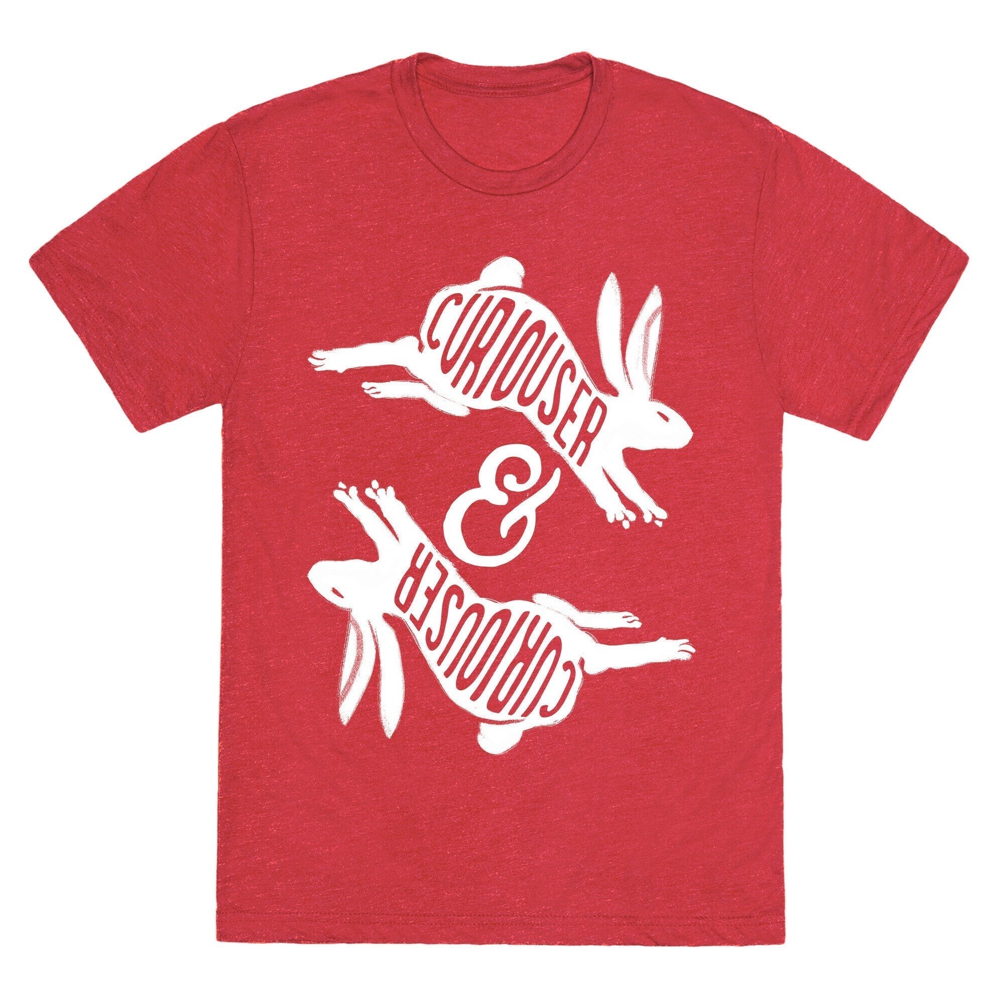 Curiouser And Curiouser Unisex Triblend Tee Hoodie, Sweatshirt | CoreVibeTees.com (Image 4)