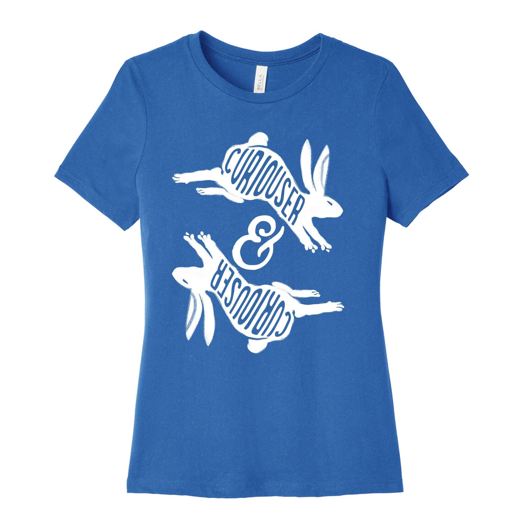 Curiouser And Curiouser Women's Cotton Tee Hoodie, Sweatshirt | CoreVibeTees.com (Image 3)
