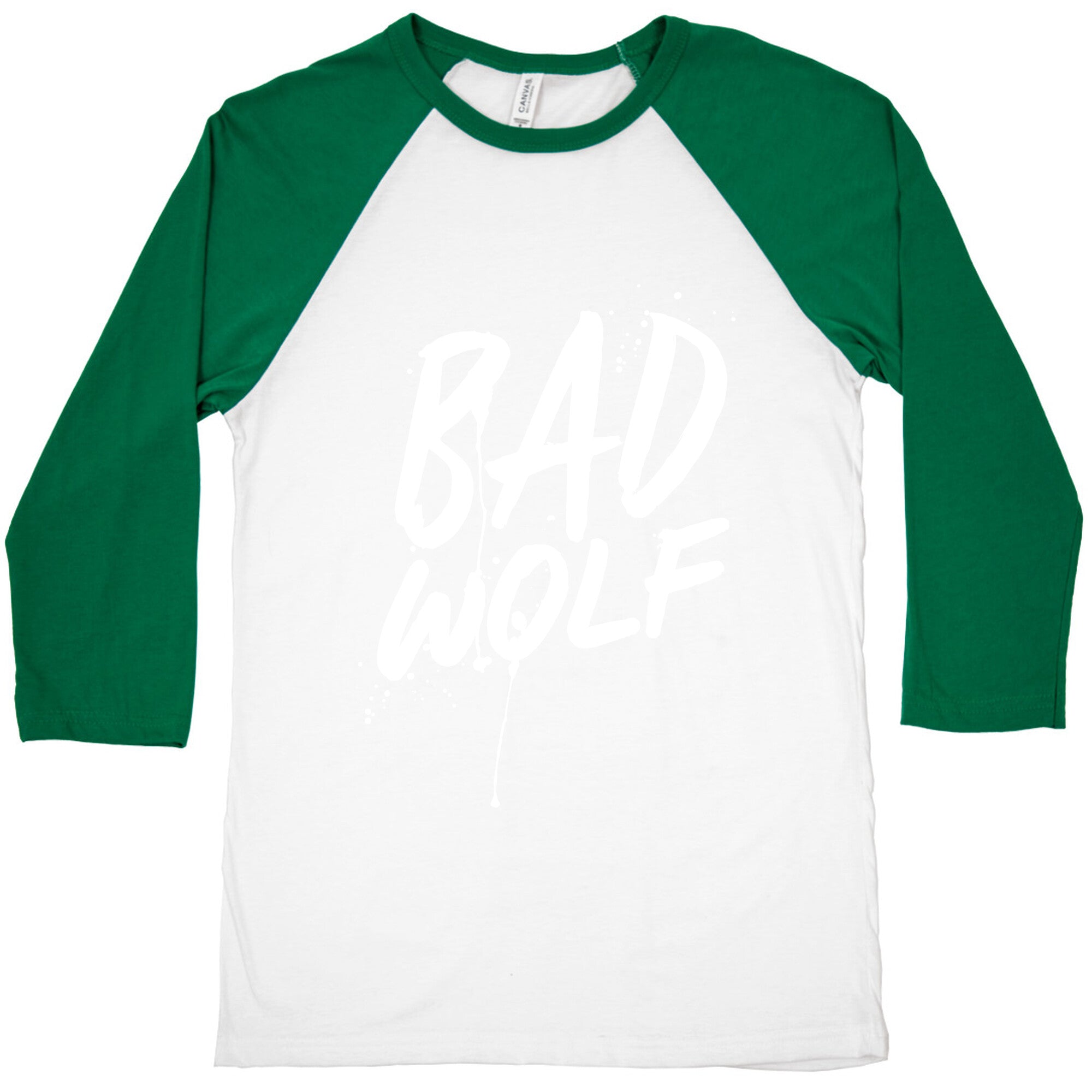 Doctor Who Bad Wolf Baseball Tee Hoodie, Sweatshirt | CoreVibeTees.com (Image 1)