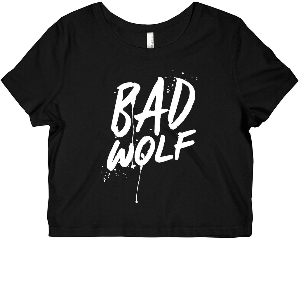 Doctor Who Bad Wolf Graphic Baby Tee Hoodie, Sweatshirt | CoreVibeTees.com (Image 1)