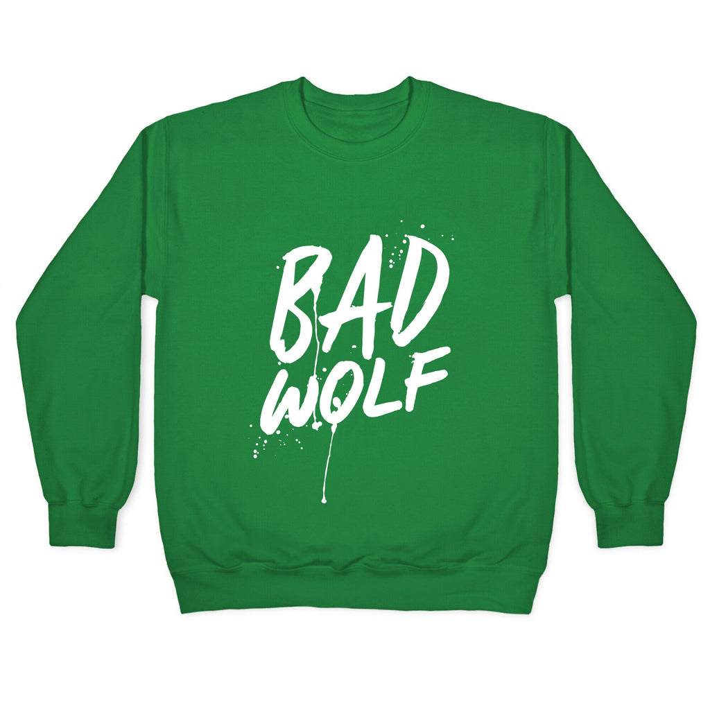 Doctor Who Bad Wolf Crewneck Sweatshirt T-Shirts, Hoodie | CoreVibeTees.com (Image 3)
