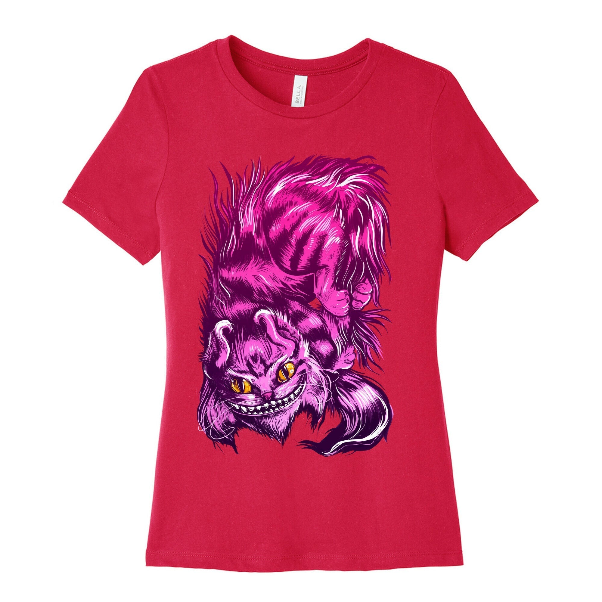 Cheshire Cat Women's Cotton Tee Hoodie, Sweatshirt | CoreVibeTees.com (Image 2)