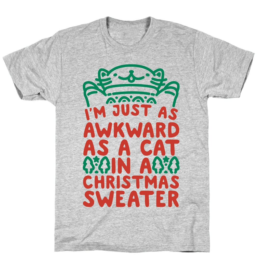 Awkward As A Cat In A Christmas Sweater T-Shirt Hoodie, Sweatshirt | CoreVibeTees.com (Image 5)