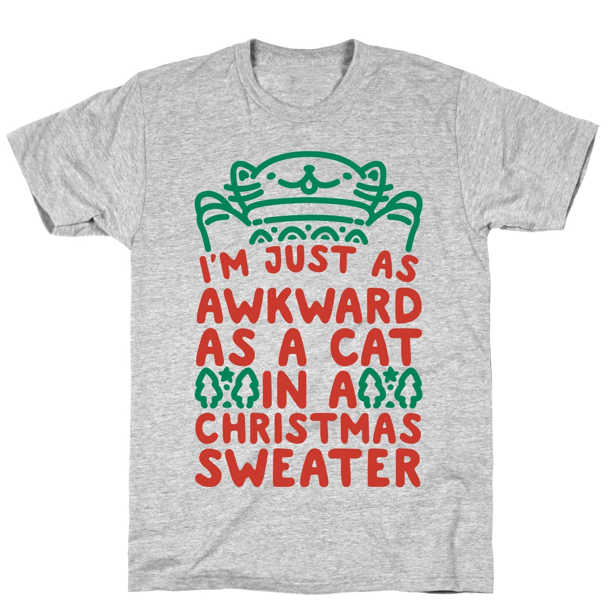 Awkward As A Cat In A Christmas Sweater T-Shirt Hoodie, Sweatshirt | CoreVibeTees.com (Image 5)
