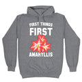 First Things First Amaryllis Hoodie T-Shirts, Sweatshirt | CoreVibeTees.com (Image 1)