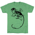 Floral Dinosaur Unisex Triblend Tee Hoodie, Sweatshirt | CoreVibeTees.com (Image 1)