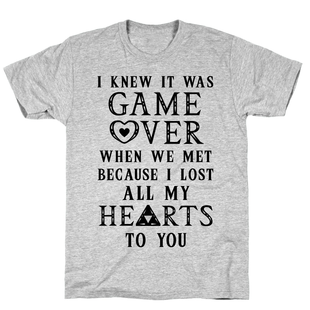 Game Over I Lost All My Hearts To You T-Shirt Hoodie, Sweatshirt | CoreVibeTees.com (Image 3)