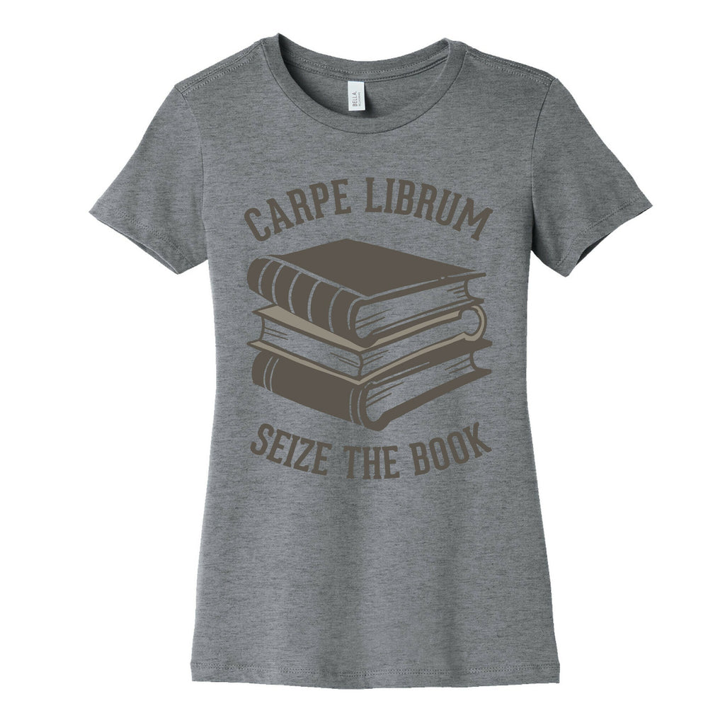 Carpe Librum (Seize The Book) Women's Cotton Tee Hoodie, Sweatshirt | CoreVibeTees.com (Image 2)
