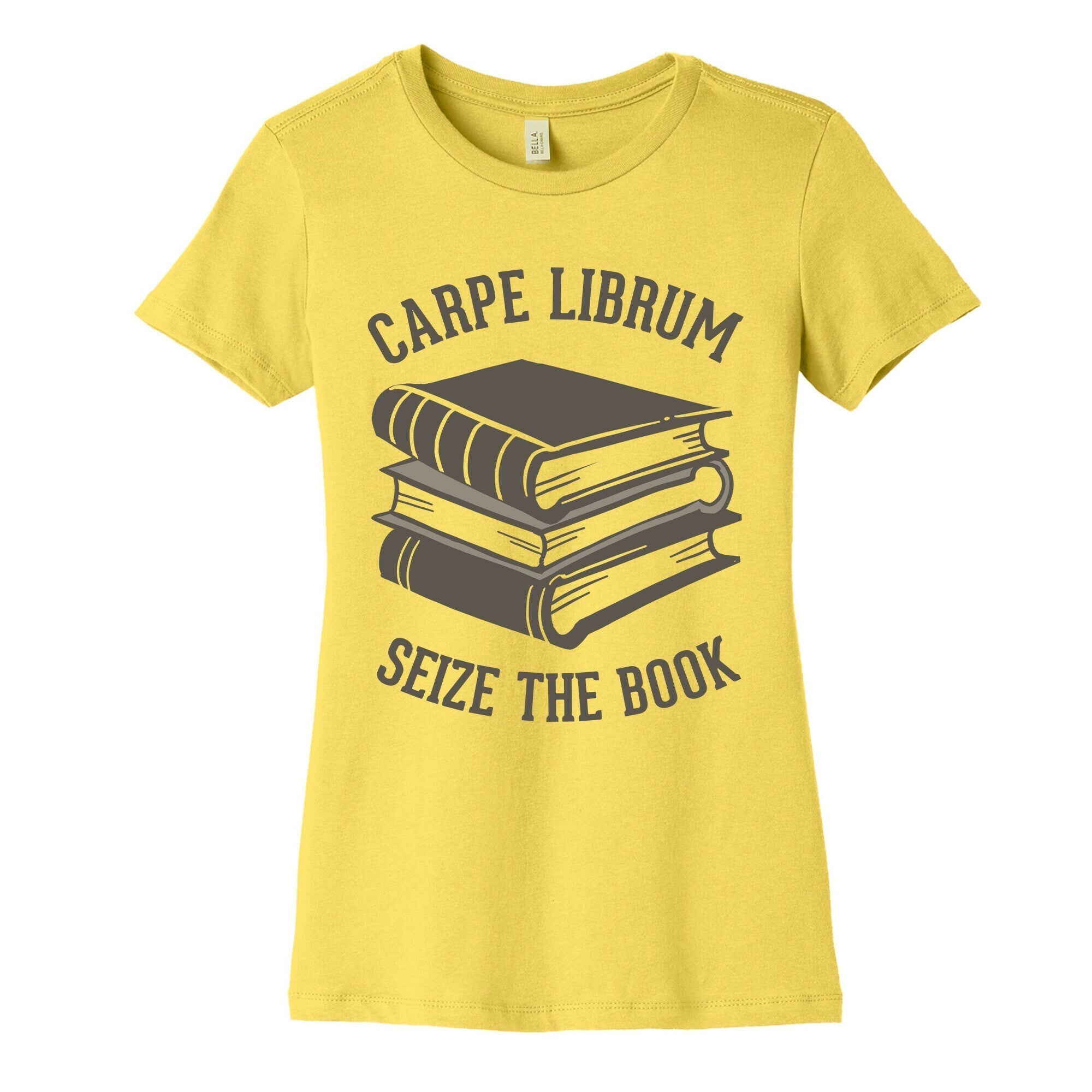 Carpe Librum (Seize The Book) Women's Cotton Tee Hoodie, Sweatshirt | CoreVibeTees.com (Image 3)