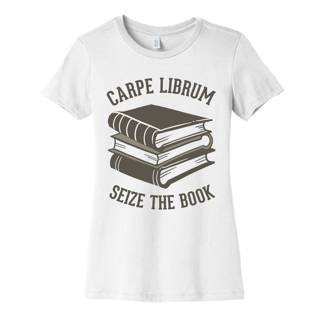 Carpe Librum (Seize The Book) Women's Cotton Tee Hoodie, Sweatshirt | CoreVibeTees.com (Image 4)