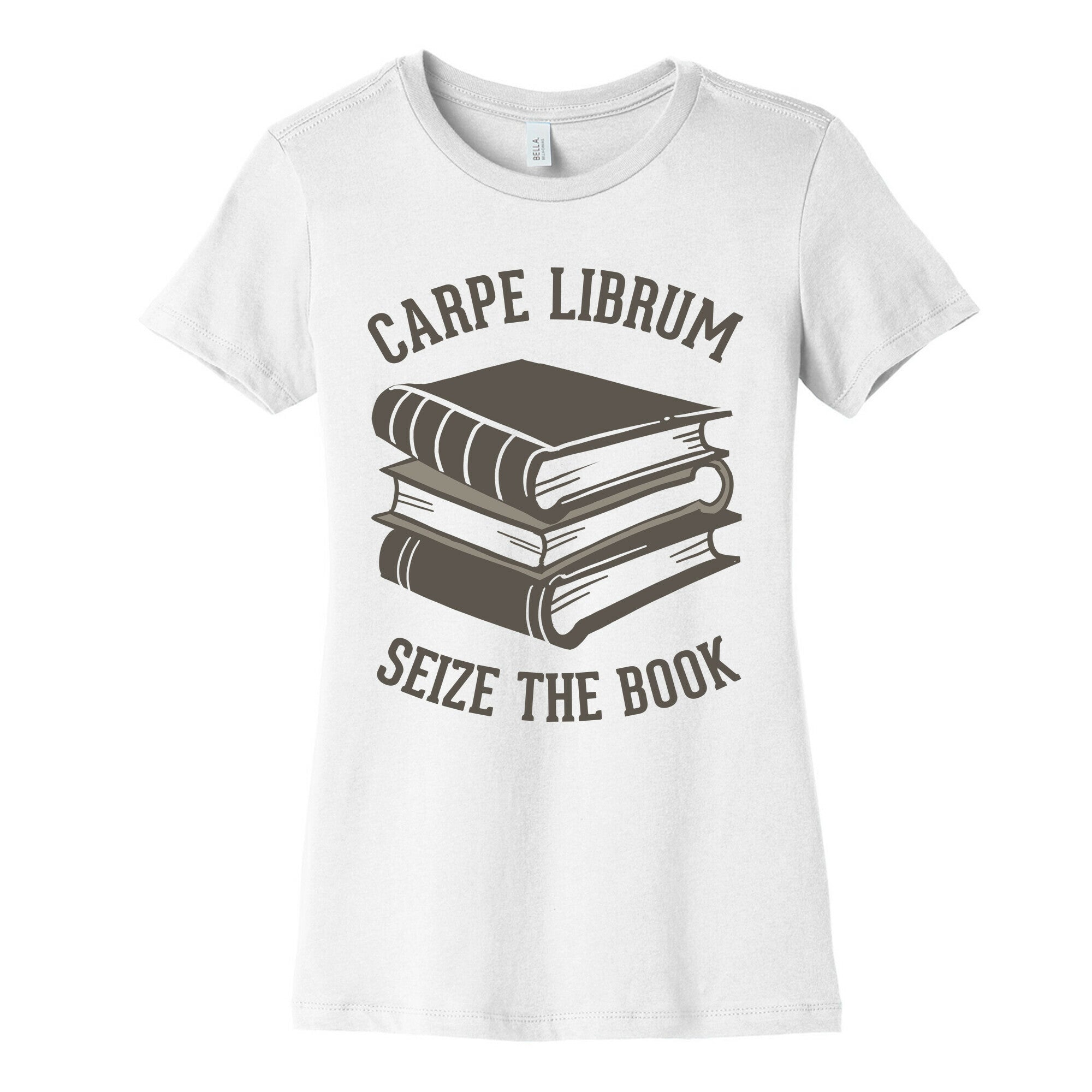 Carpe Librum (Seize The Book) Women's Cotton Tee Hoodie, Sweatshirt | CoreVibeTees.com (Image 4)