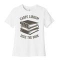 Carpe Librum (Seize The Book) Women's Cotton Tee Hoodie, Sweatshirt | CoreVibeTees.com (Image 1)