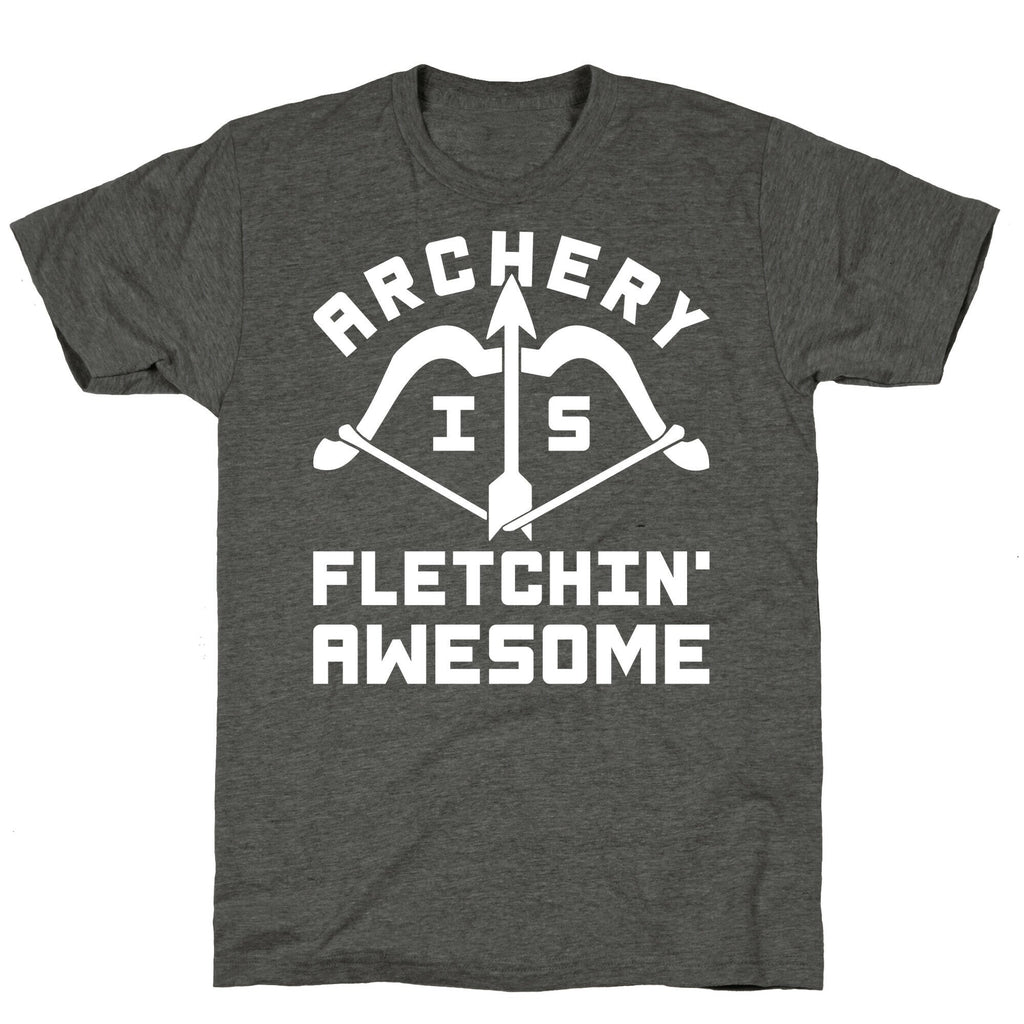 Archery Is Fletchin' Awesome Unisex Triblend Tee Hoodie, Sweatshirt | CoreVibeTees.com (Image 3)