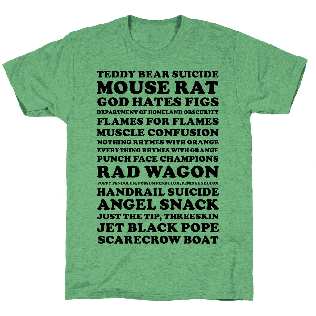 Andy Dwyer Band Names Unisex Triblend Tee Hoodie, Sweatshirt | CoreVibeTees.com (Image 1)