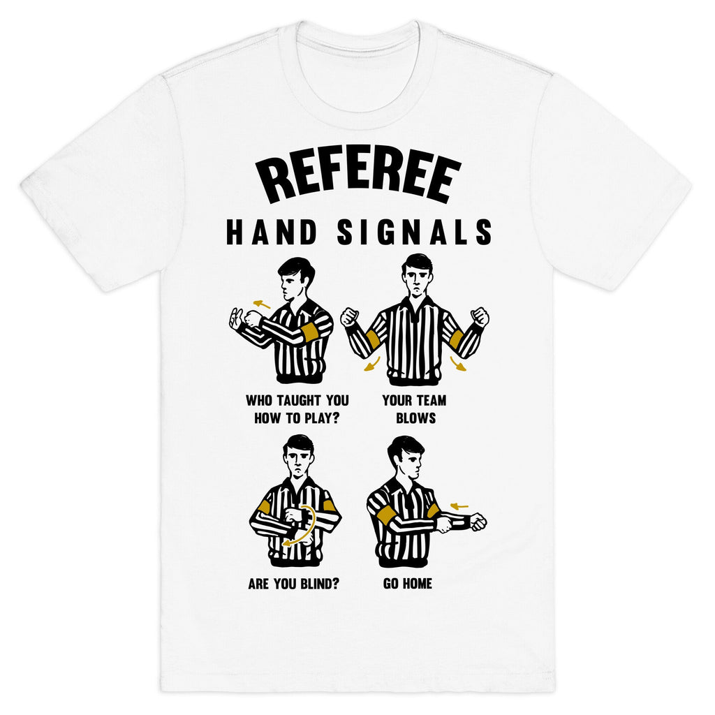 Funny Referee Hand Signals T-Shirt Style001 Hoodie, Sweatshirt | CoreVibeTees.com (Image 2)