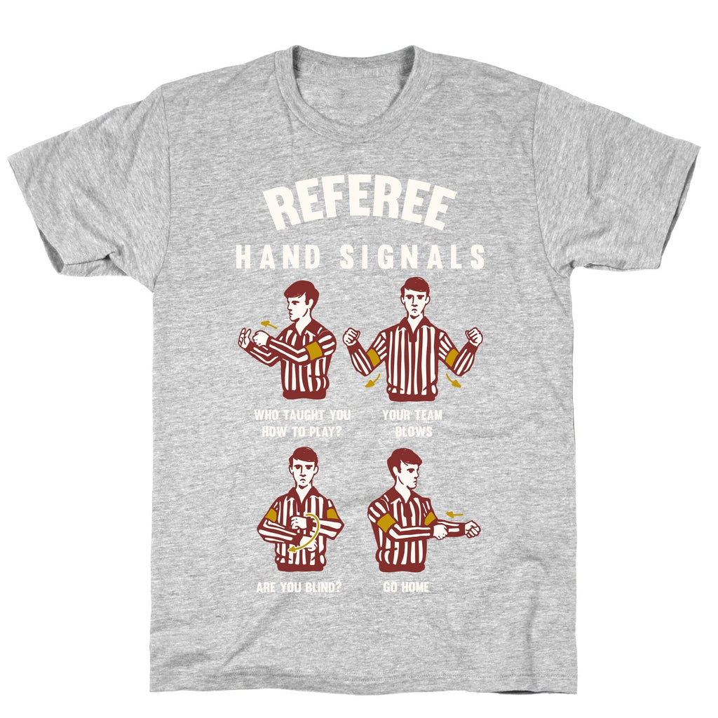 Funny Referee Hand Signals T-Shirt Hoodie, Sweatshirt | CoreVibeTees.com (Image 2)