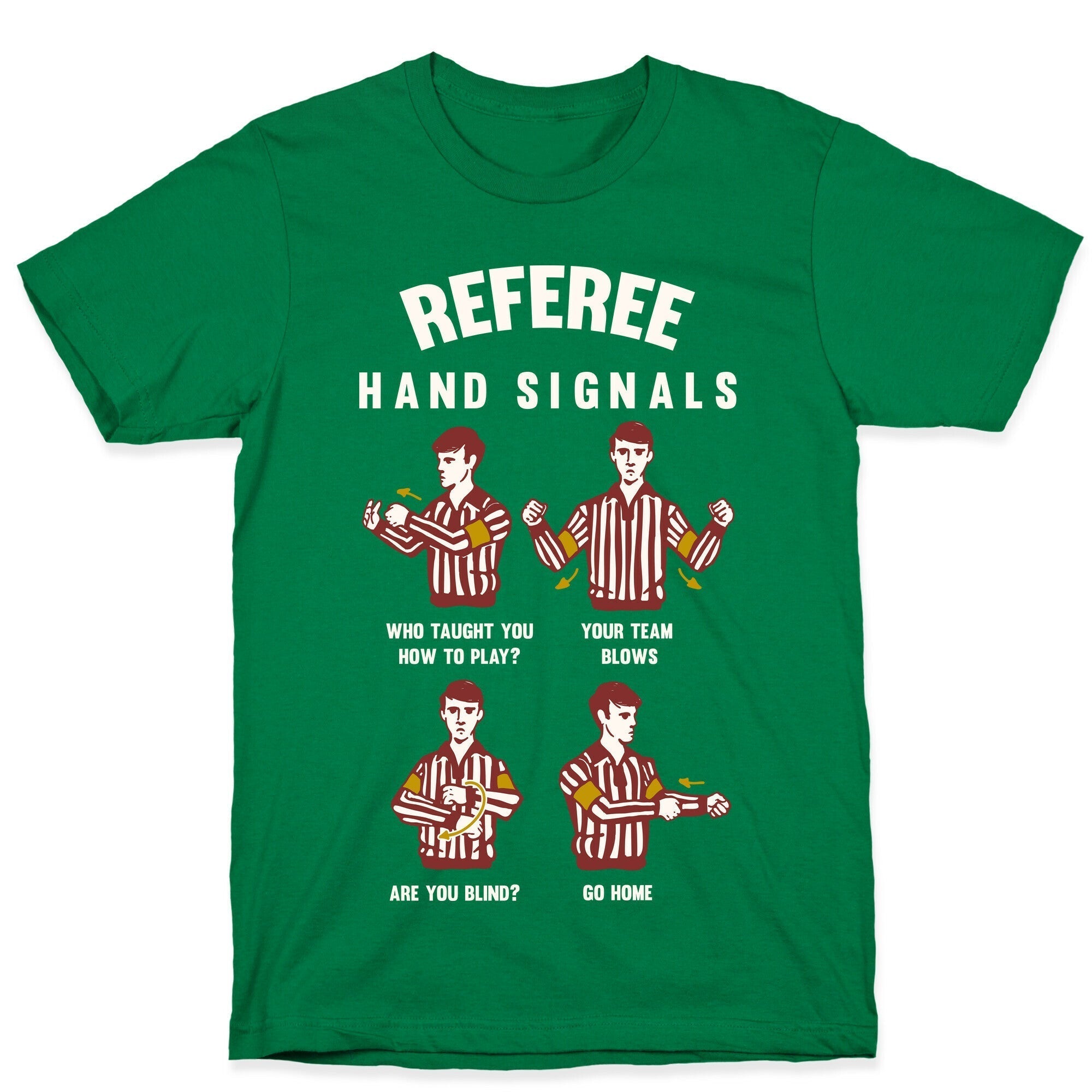 Funny Referee Hand Signals T-Shirt Hoodie, Sweatshirt | CoreVibeTees.com (Image 3)