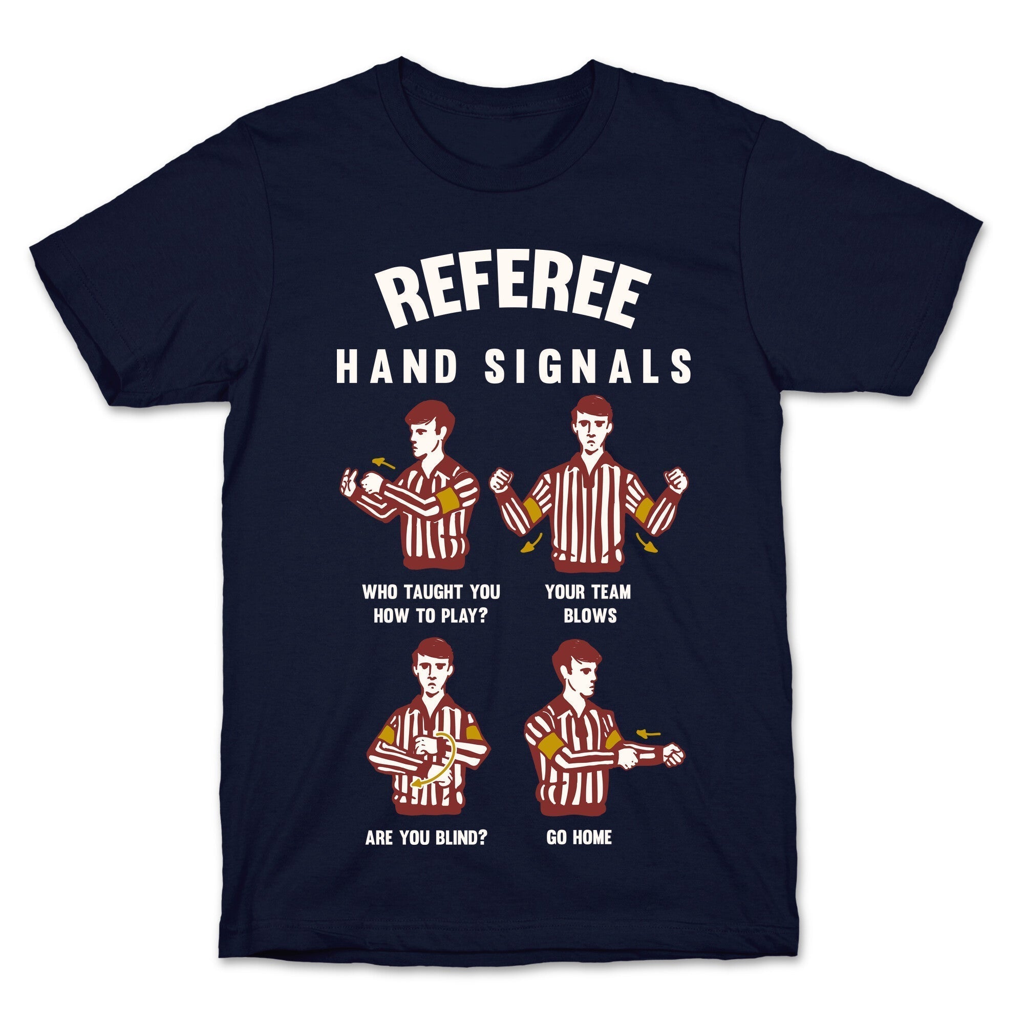 Funny Referee Hand Signals T-Shirt Hoodie, Sweatshirt | CoreVibeTees.com (Image 4)
