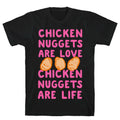 Chicken Nuggets Are Love. Chicken Nuggets Are Life. T-Shirt Hoodie, Sweatshirt | CoreVibeTees.com (Image 1)
