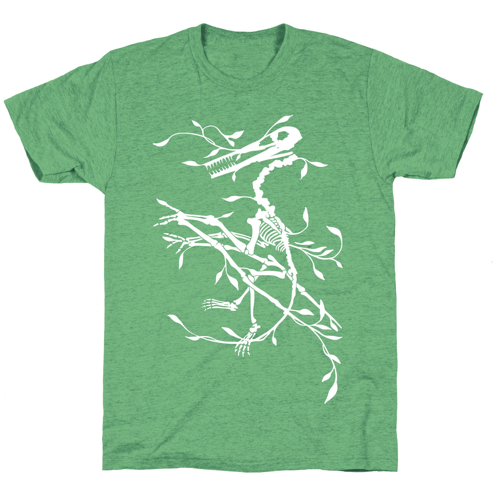 Floral Dinosaur Unisex Triblend Tee Style001 Hoodie, Sweatshirt | CoreVibeTees.com (Image 2)