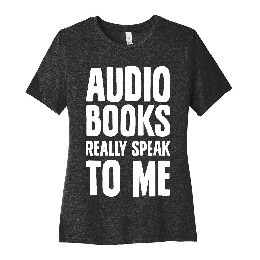 Audio Books Really Speak To Me Women's Cotton Tee Hoodie, Sweatshirt | CoreVibeTees.com (Image 1)