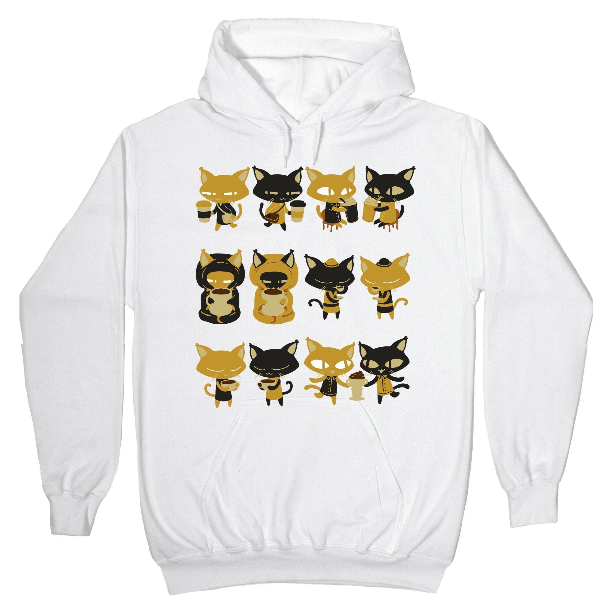 Coffee Cats Hoodie T-Shirts, Sweatshirt | CoreVibeTees.com
