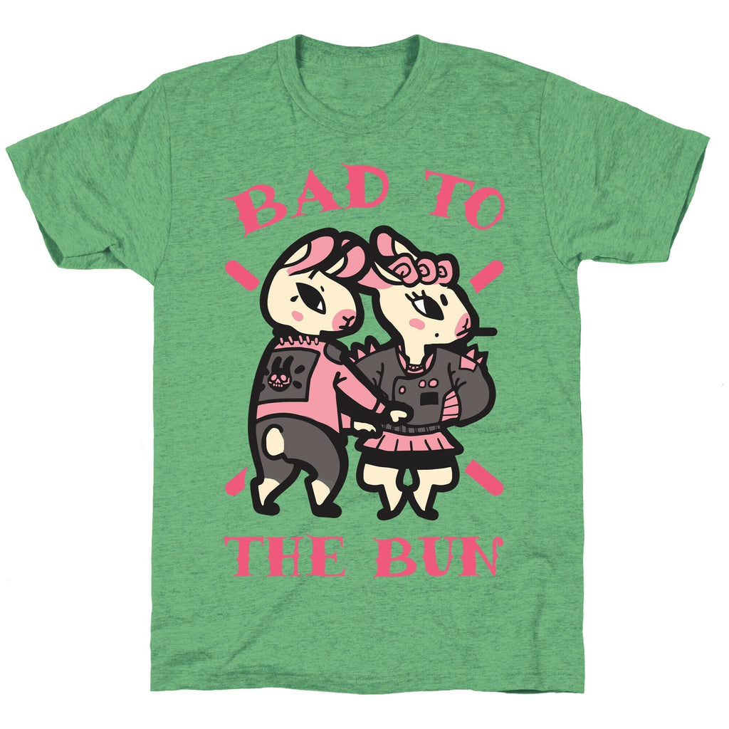 Bad to the Bun Unisex Triblend Tee Hoodie, Sweatshirt | CoreVibeTees.com (Image 2)