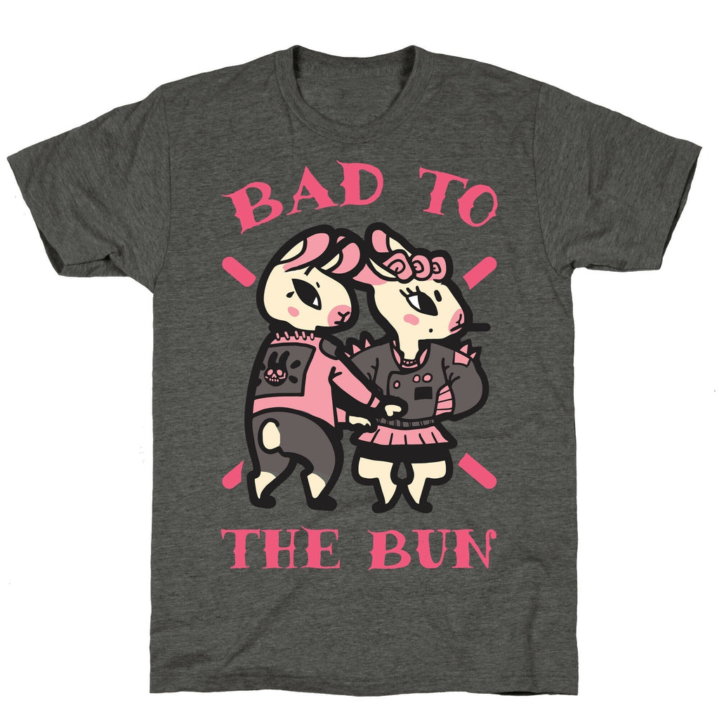 Bad to the Bun Unisex Triblend Tee Hoodie, Sweatshirt | CoreVibeTees.com (Image 3)