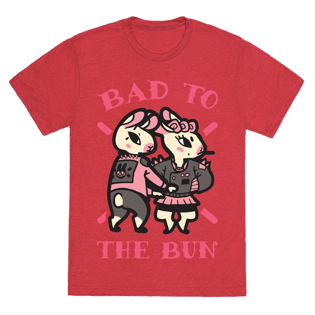 Bad to the Bun Unisex Triblend Tee Hoodie, Sweatshirt | CoreVibeTees.com (Image 4)