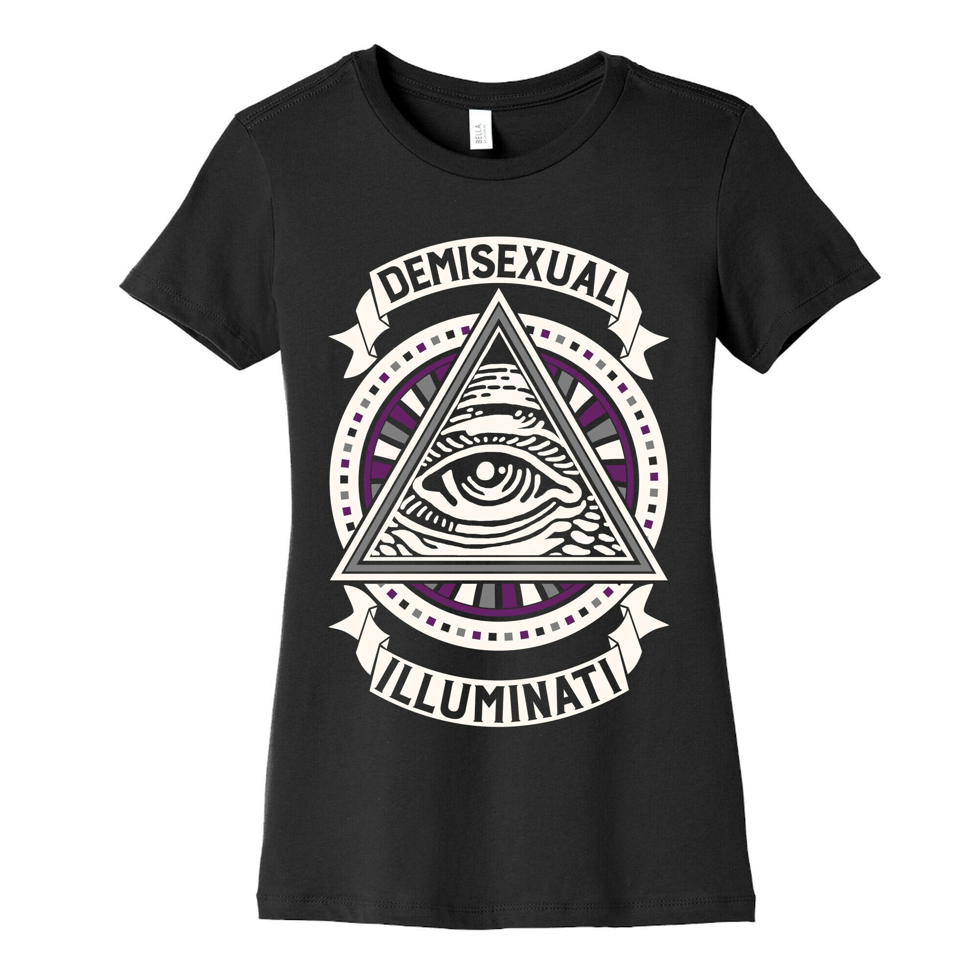 Demisexual Illuminati Women's Cotton Tee Hoodie, Sweatshirt | CoreVibeTees.com (Image 5)