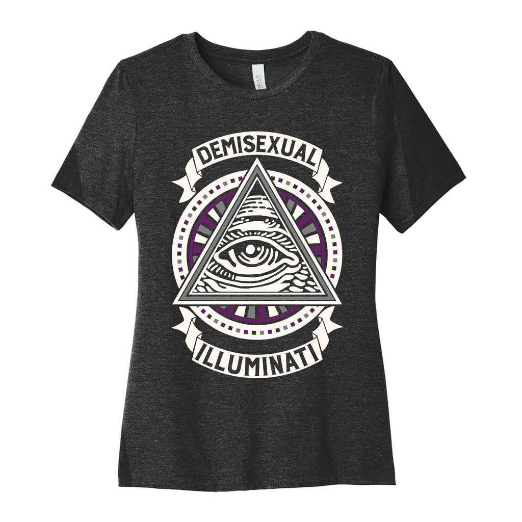 Demisexual Illuminati Women's Cotton Tee Hoodie, Sweatshirt | CoreVibeTees.com (Image 1)