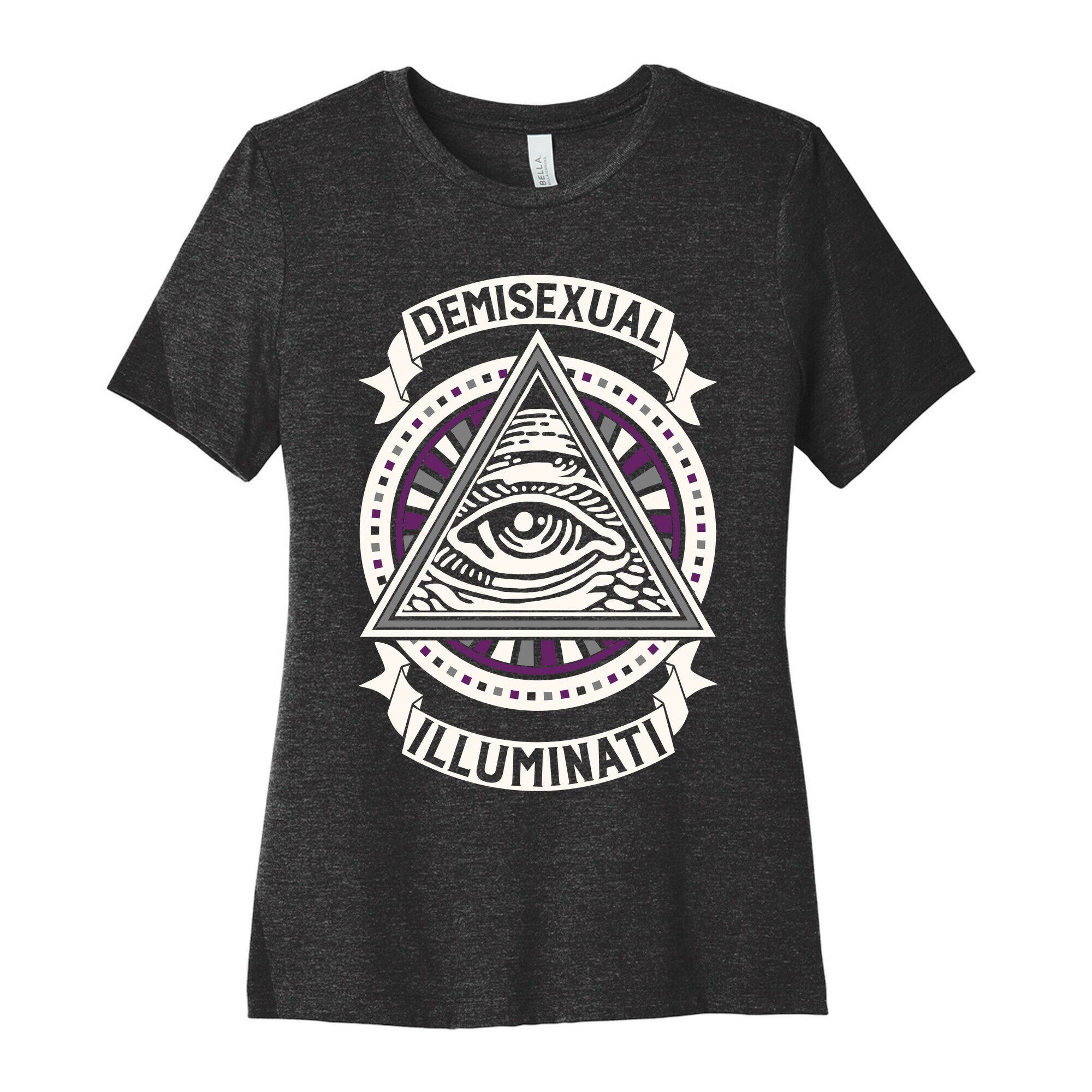 Demisexual Illuminati Women's Cotton Tee Hoodie, Sweatshirt | CoreVibeTees.com (Image 1)