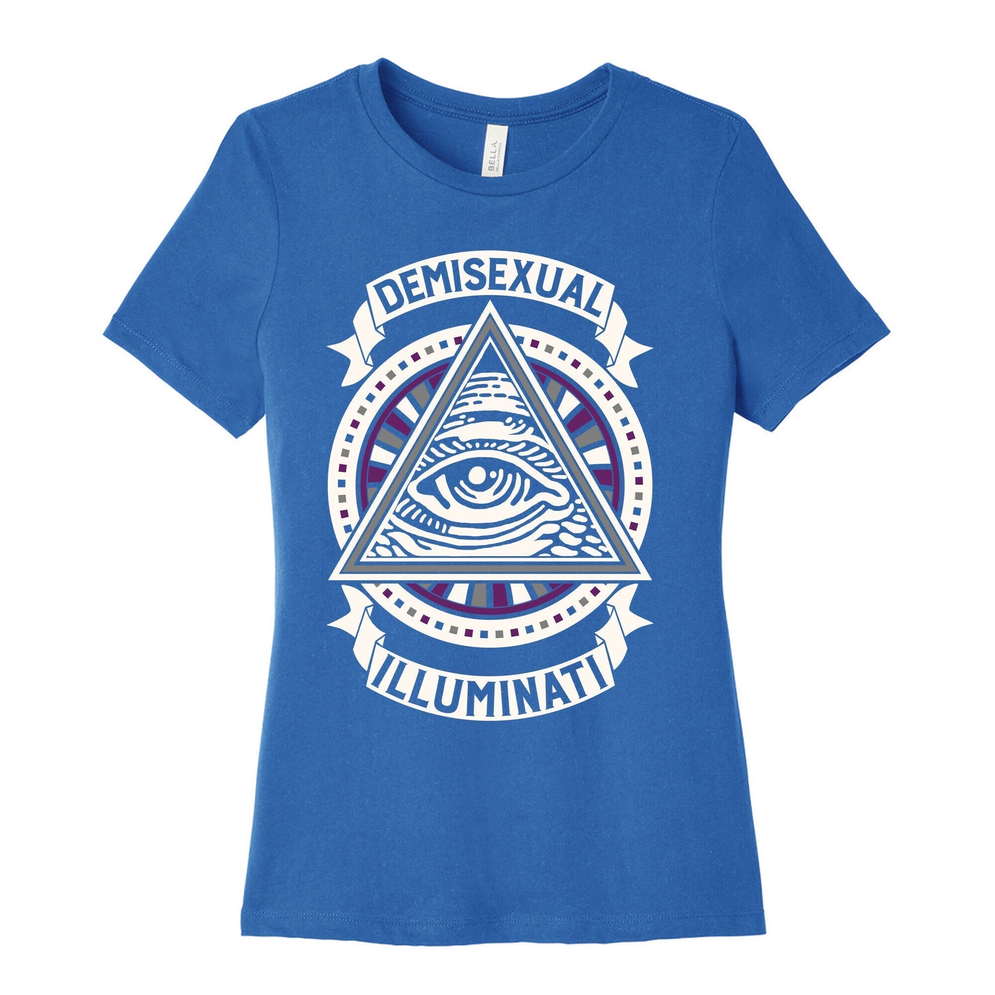 Demisexual Illuminati Women's Cotton Tee Hoodie, Sweatshirt | CoreVibeTees.com (Image 3)