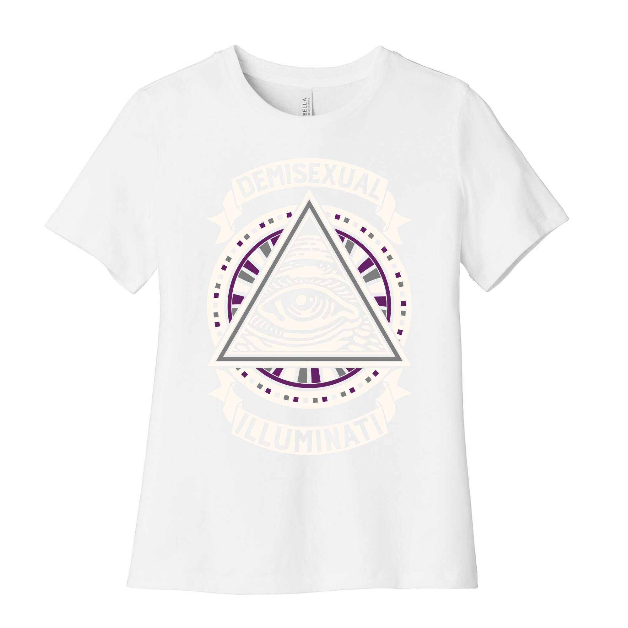 Demisexual Illuminati Women's Cotton Tee Hoodie, Sweatshirt | CoreVibeTees.com (Image 4)