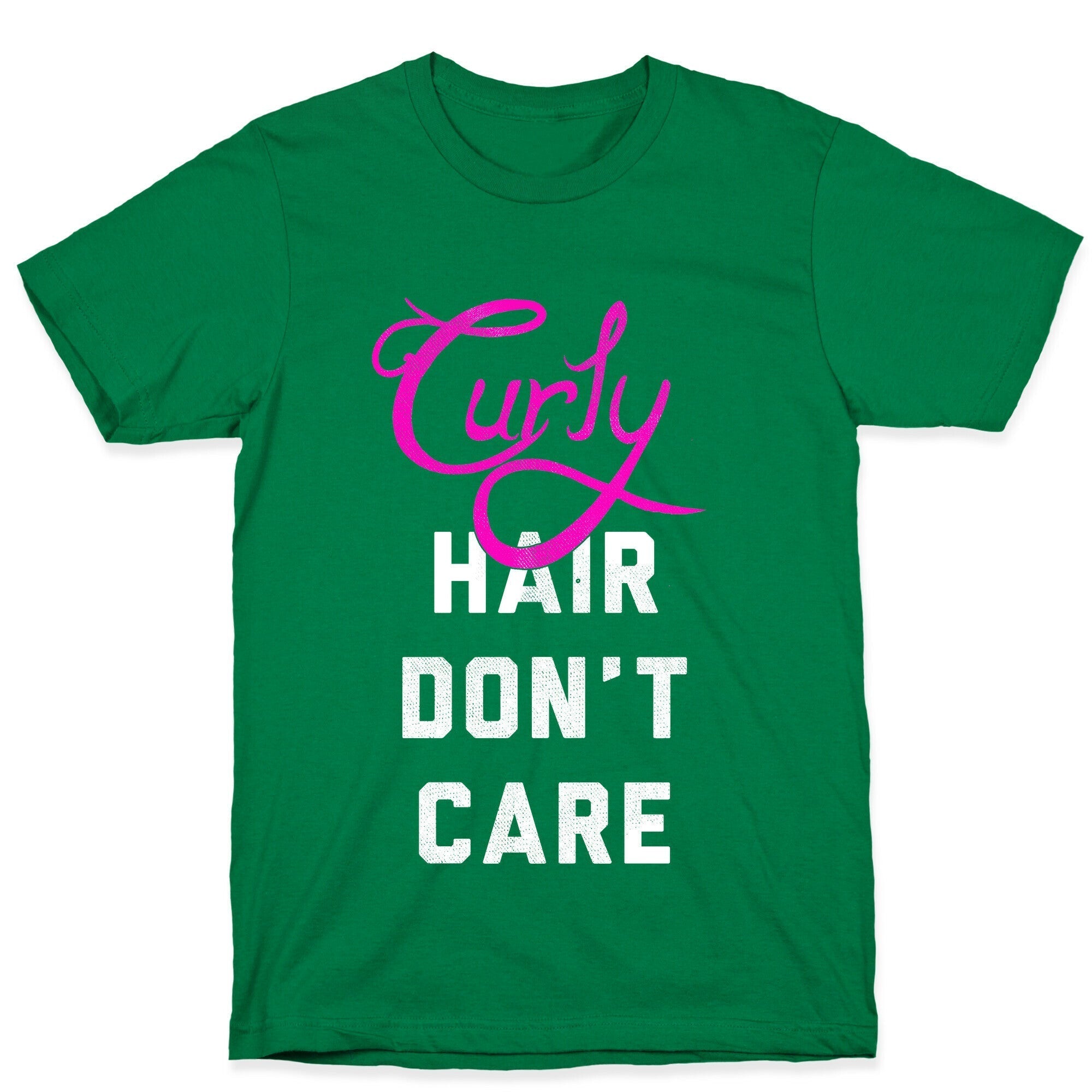 Curly Hair Don't Care (dark) T-Shirt Hoodie, Sweatshirt | CoreVibeTees.com (Image 3)
