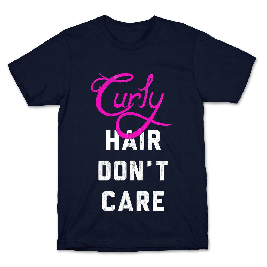 Curly Hair Don't Care (dark) T-Shirt Hoodie, Sweatshirt | CoreVibeTees.com (Image 4)