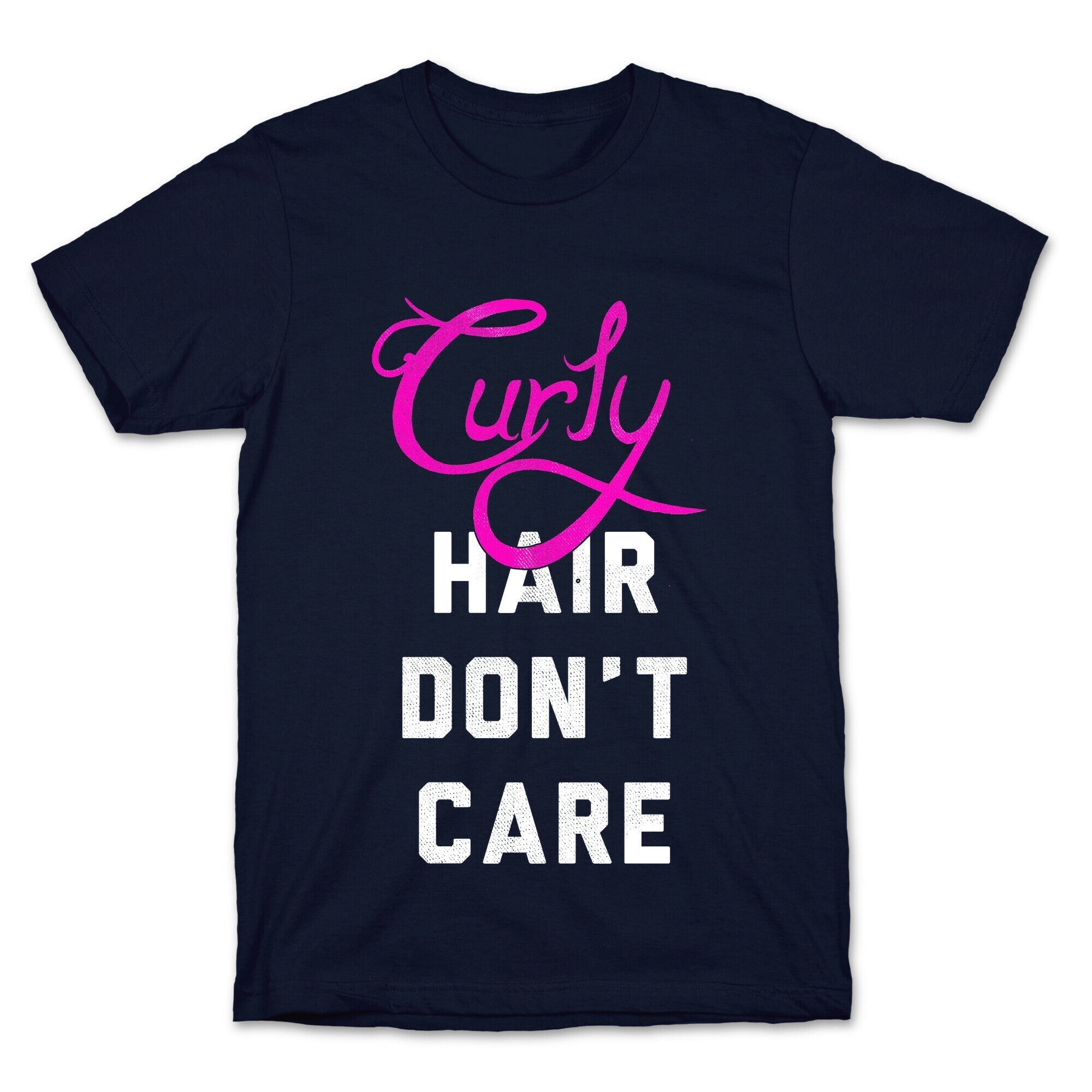 Curly Hair Don't Care (dark) T-Shirt Hoodie, Sweatshirt | CoreVibeTees.com (Image 4)