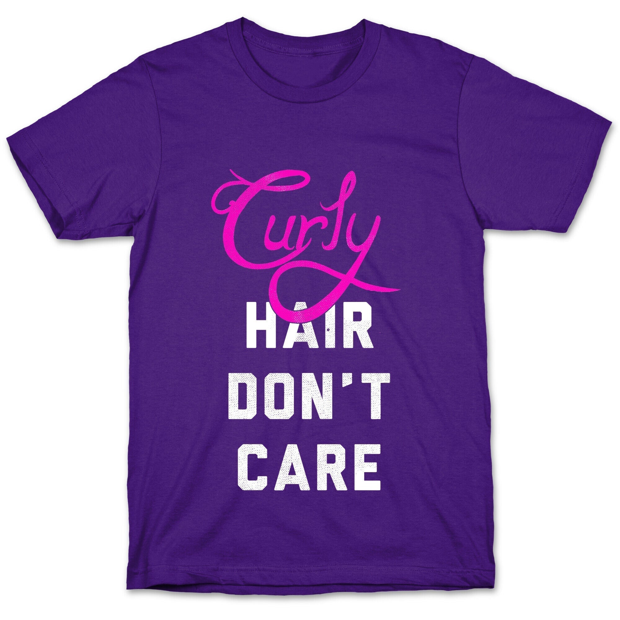 Curly Hair Don't Care (dark) T-Shirt Hoodie, Sweatshirt | CoreVibeTees.com (Image 5)