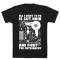 All I Want to Do is Cut Hair and Fight the Patriarchy T-Shirt Hoodie, Sweatshirt | CoreVibeTees.com (Image 1)