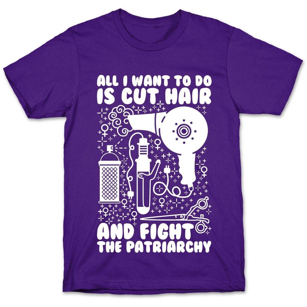 All I Want to Do is Cut Hair and Fight the Patriarchy T-Shirt Hoodie, Sweatshirt | CoreVibeTees.com (Image 5)