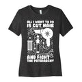 All I Want to Do is Cut Hair and Fight the Patriarchy Women's Cotton Tee Hoodie, Sweatshirt | CoreVibeTees.com (Image 1)