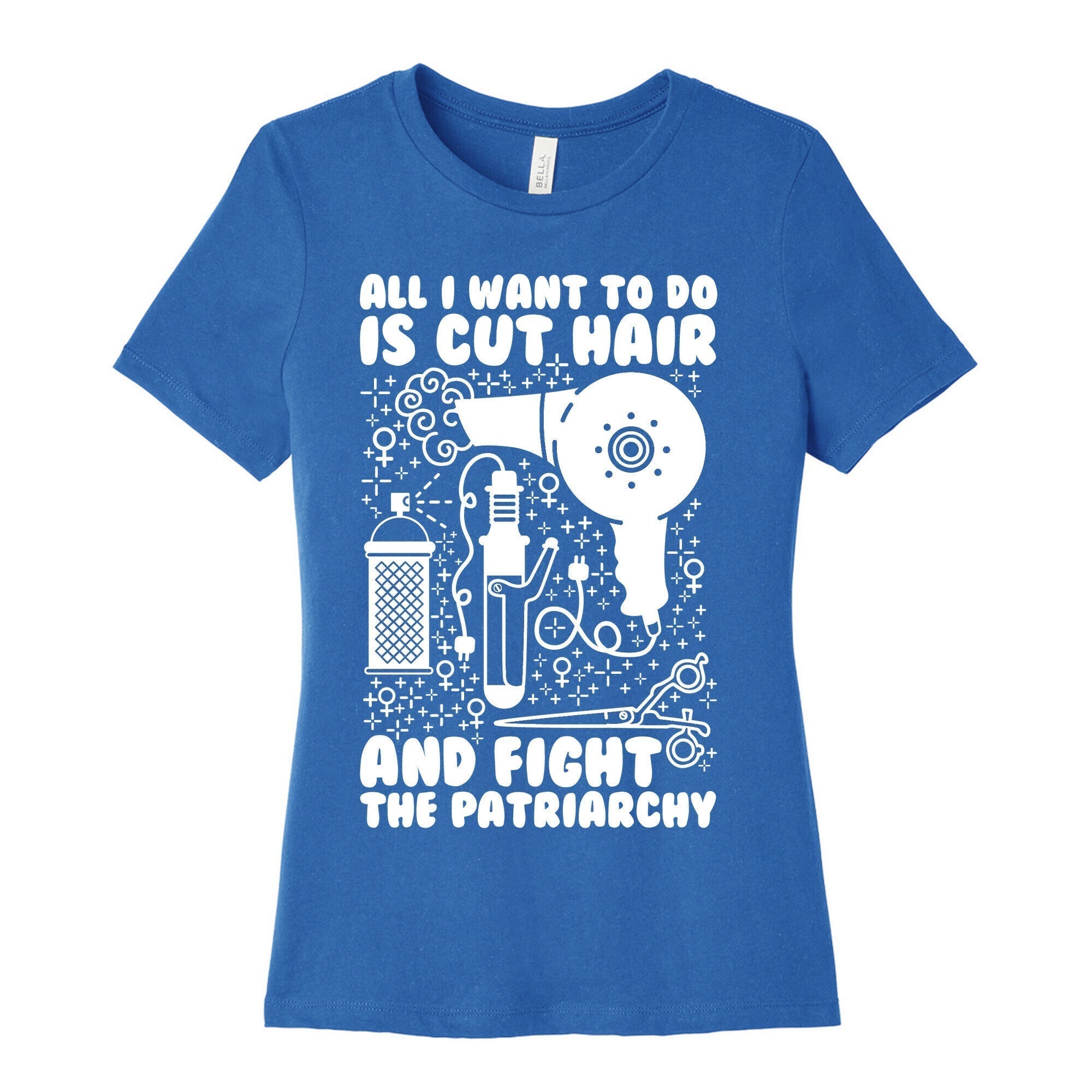 All I Want to Do is Cut Hair and Fight the Patriarchy Women's Cotton Tee Hoodie, Sweatshirt | CoreVibeTees.com (Image 3)