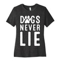 Dogs Never Lie Women's Cotton Tee Hoodie, Sweatshirt | CoreVibeTees.com (Image 1)