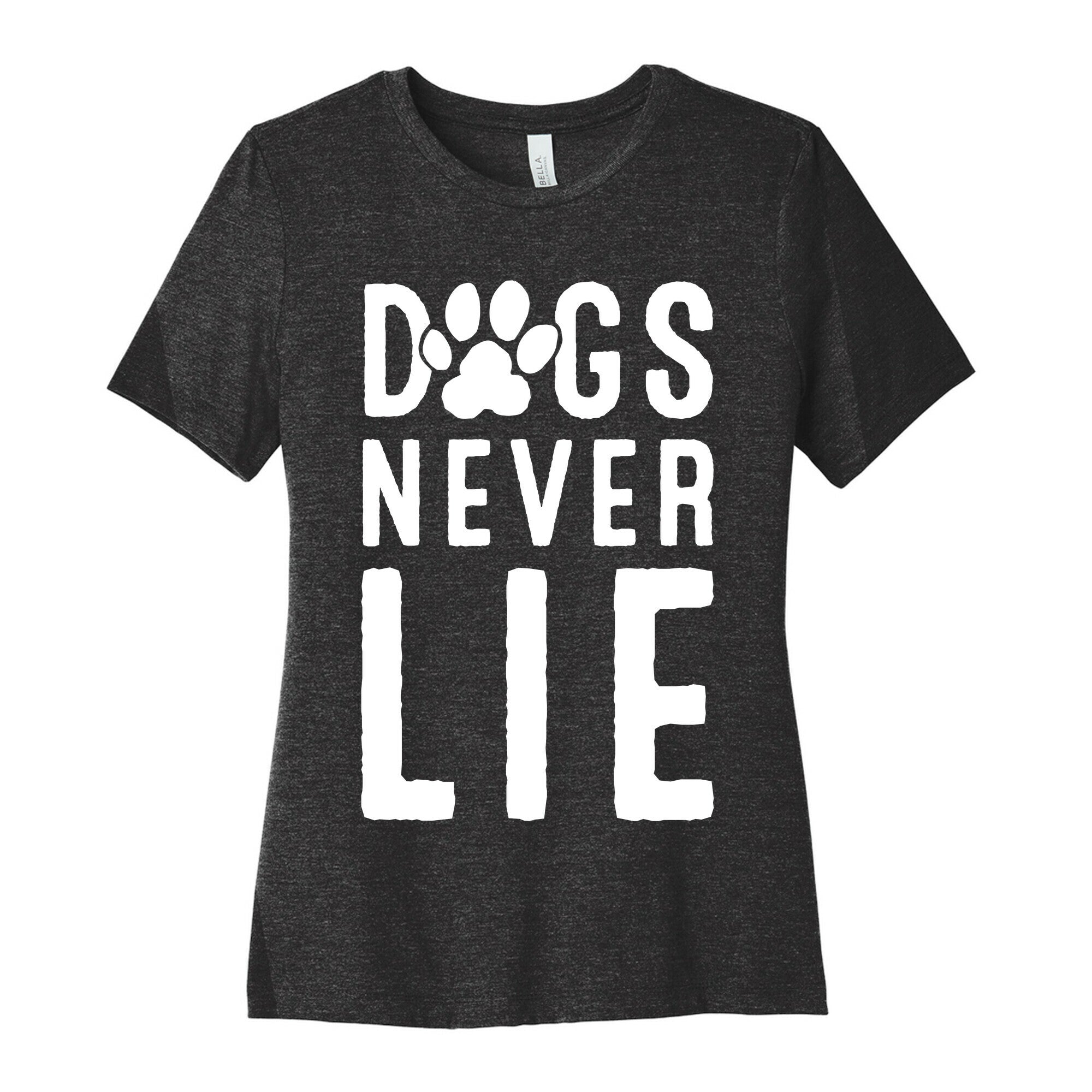 Dogs Never Lie Women's Cotton Tee Hoodie, Sweatshirt | CoreVibeTees.com (Image 1)