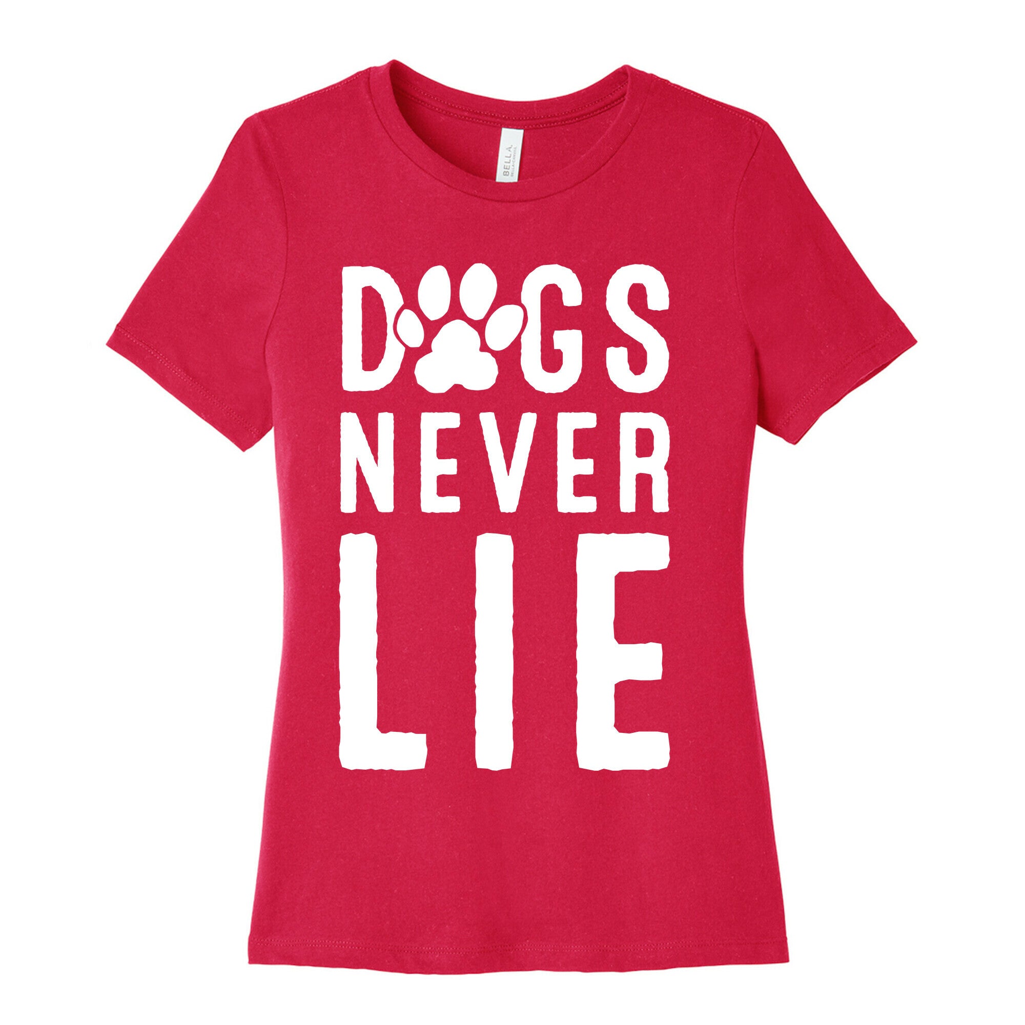 Dogs Never Lie Women's Cotton Tee Hoodie, Sweatshirt | CoreVibeTees.com (Image 2)