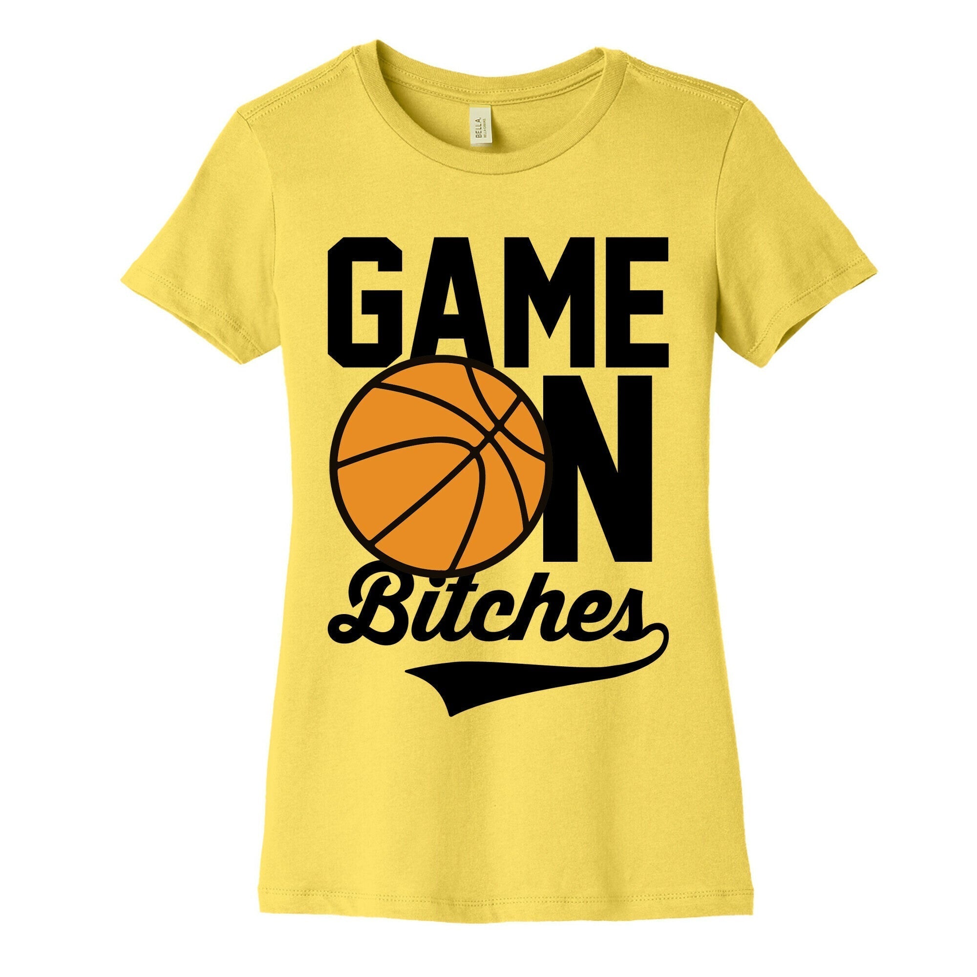 Game On Bitches Basketball Women's Cotton Tee Hoodie, Sweatshirt | CoreVibeTees.com (Image 3)