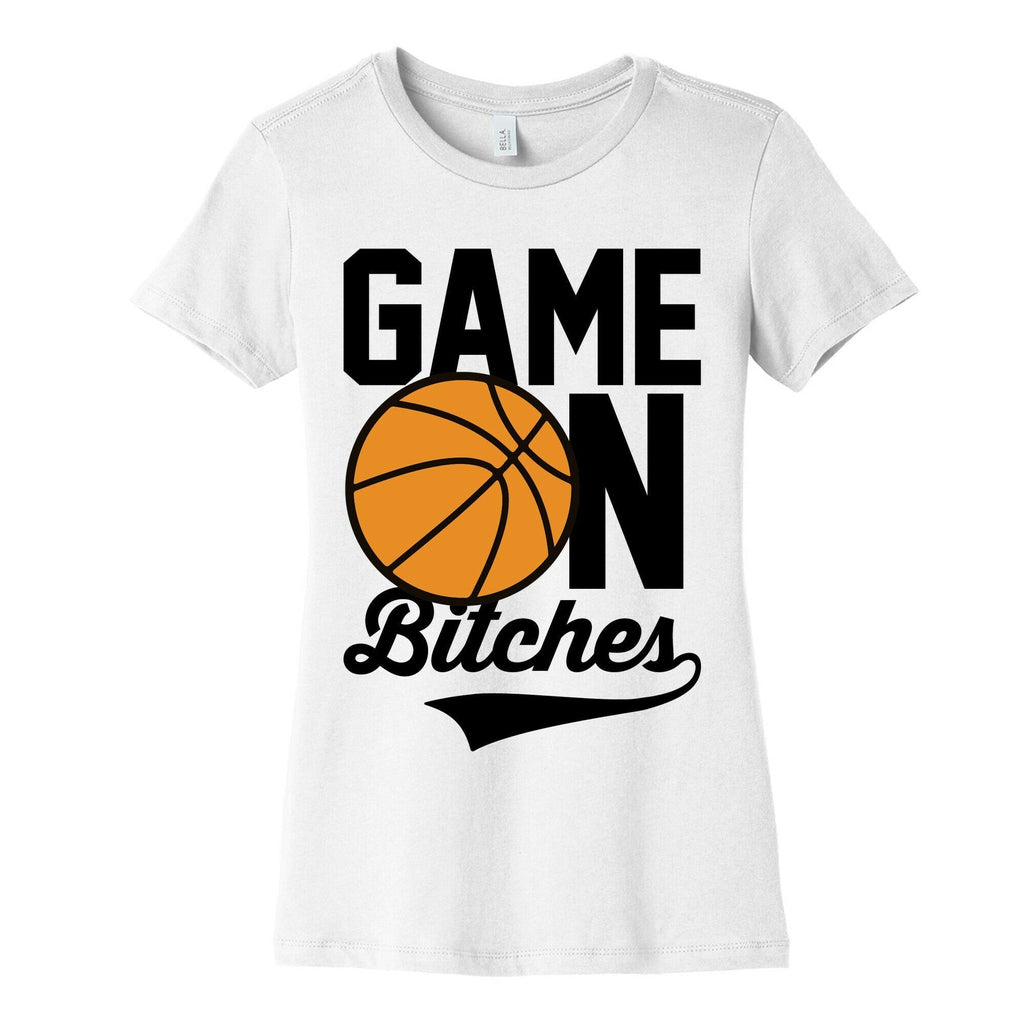 Game On Bitches Basketball Women's Cotton Tee Hoodie, Sweatshirt | CoreVibeTees.com (Image 4)