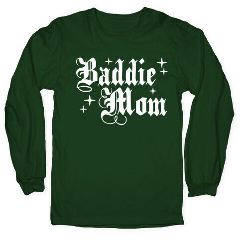 Baddie Mom Longsleeve Tee Hoodie, Sweatshirt | CoreVibeTees.com (Image 4)